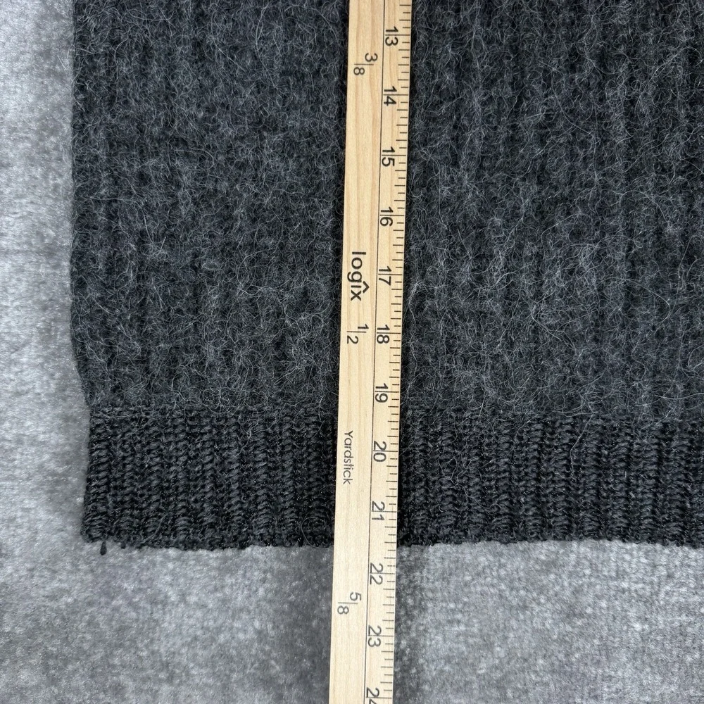 Kate Spade Saturday Sweater Women's Medium Gray Alpaca‎ Wool Blend Long Sleeve